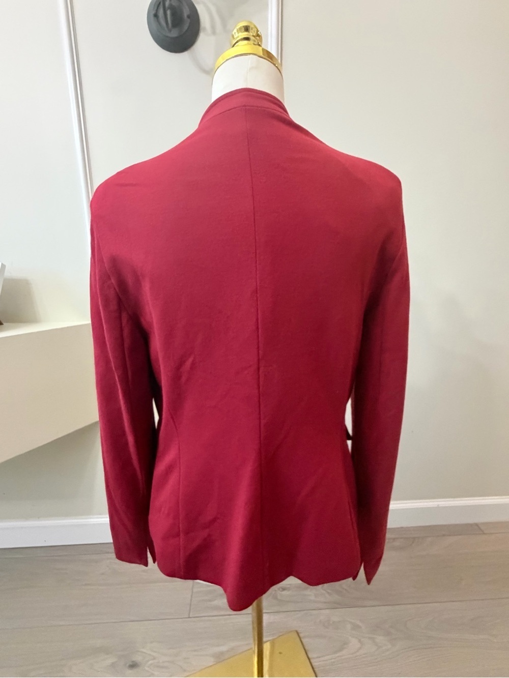 Premise Deep Raspberry Open-Front Collarless Blazer - Picture 6 of 9